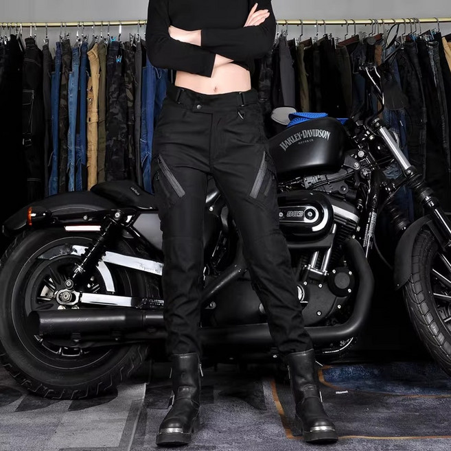 바이크 여성 라이딩진 오토바이 카고 포켓 하의 팬츠 플리스 사계절 보호대 힙가드 니가드, 바이크카고(여)/PK-07(겨울용), 보호대없음