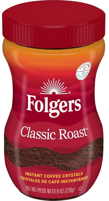 폴저스 클래식 로스트 인스턴트 커피 8온스, 1개