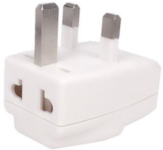 범용 국제 여행용 전원 충전기 어댑터 UK 플러그 G 타입 홍콩 싱가포르 말레이시아 호주 미국 EU-영국 3 in 1 1 개, 1) 영국 플러그 - WHITE