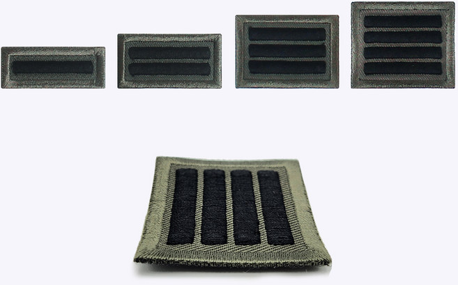 군인 계급장 반볼록 국방 검정 - 오버로크 벨크로 군용 와펜 곰신 꽃신 약장액자 전역선물 육군