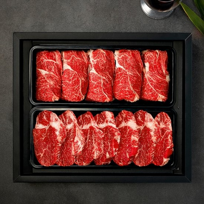 1+등급 한우 냉장 구이용2호 1.6kg 안심등심/각800g, 없음