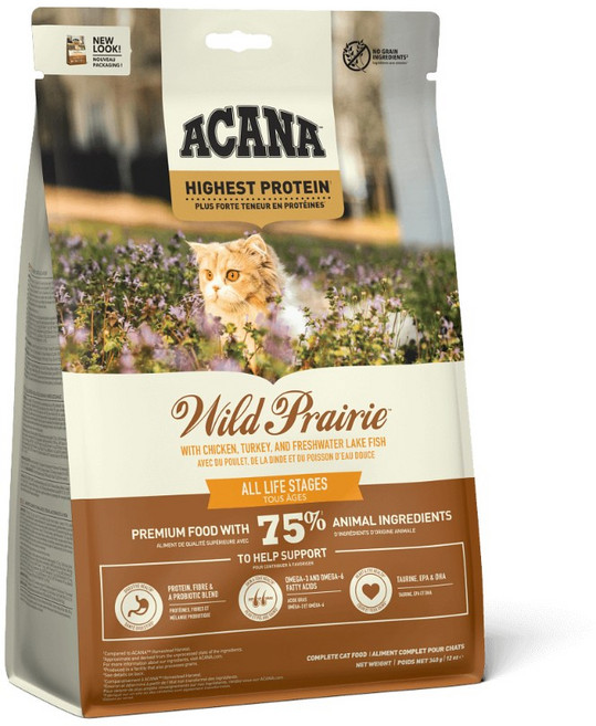 ACANA 愛肯拿 340G 無穀貓飼料 海洋盛宴, 1個, 340G 農場盛宴無穀配方貓飼料