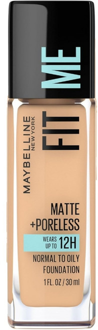 메이블린 뉴욕 핏 미 매트 + 포어리스 12H 리퀴드 오일프리 파운데이션, 230 NATURAL BUFF, 1개