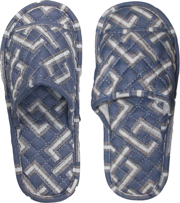 큰발친구 빅사이즈 워셔블 거실화, 메이즈체크, 1개