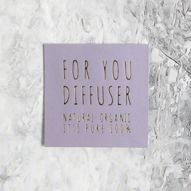 스티커 라벨 - 포유 디퓨저 다운 퍼플 1장 10매