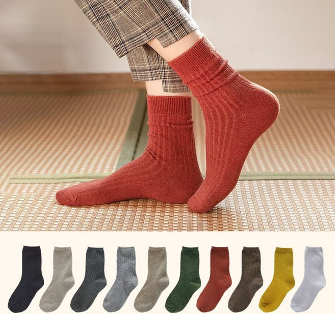 영스픽 여성 무압박 골지 양말 10켤레 면혼방 YS08082