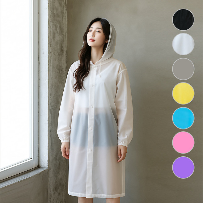 데일리프렌즈 EVA 우비 남여 여행용우비 레져 레인코트 등산 행사 캠핑 레인코트 우의