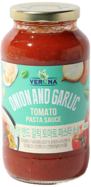 베로나 베로나 어니언 앤 갈릭 토마토 파스타소스 680g, 1개