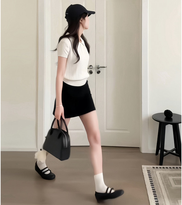 黑色西裝包臀短裙女秋季新款高腰顯瘦a字高級感辣妹緊身半身裙子