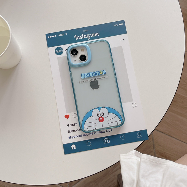 정품 도라에몽 아이폰 케이스 파랑