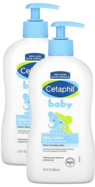 세타필 베이비 데일리 페이스 앤 바디 로션 Cetaphil Baby Daily Lotion with Calendula, 399ml, 2개
