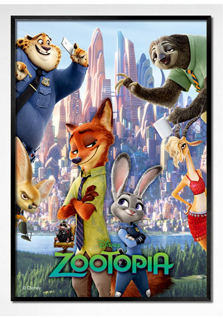 퍼즐라이프 디즈니 주토피아 새로운세계 500피스 직소퍼즐액자 PL562D, 1개, 퍼즐+알루미늄블랙액자