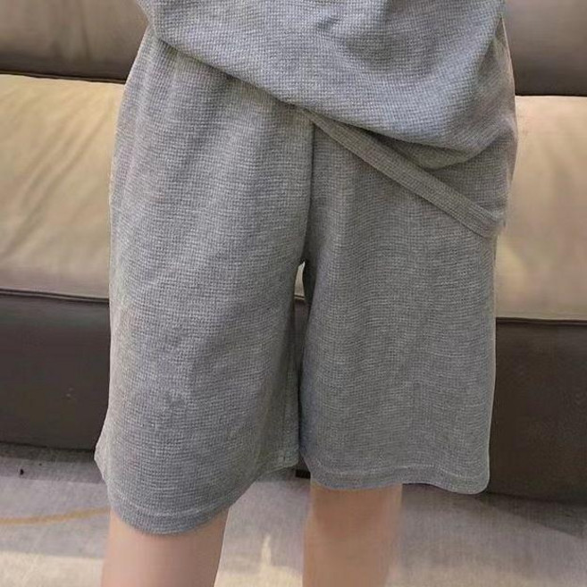 日系可愛笑臉印花寬鬆短袖家居服套裝
