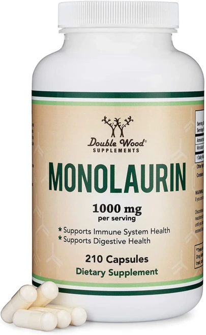 Double Wood 더블우드 Monolaurin 모노로린 1000mg 210정, 1개 - 쿠팡