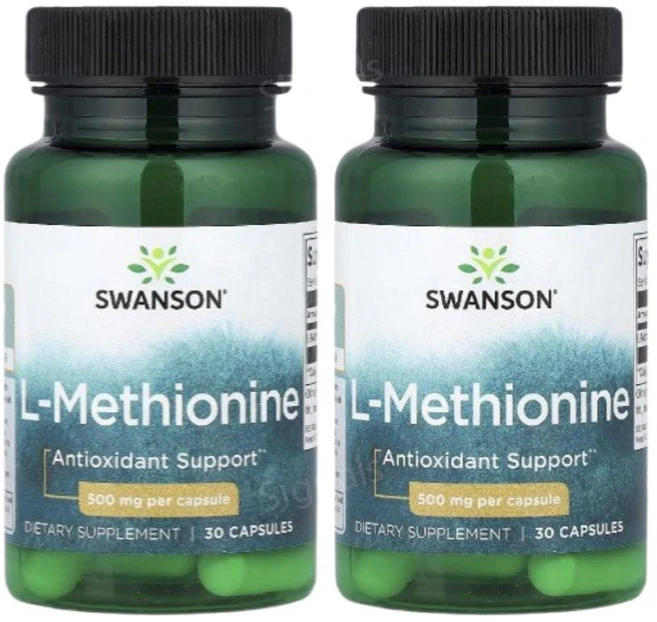 Swanson L-메티오닌 500mg L-Methionine, 2개, 30정 - 쿠팡