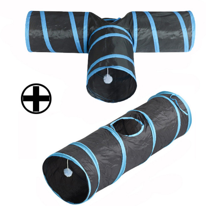 고양이터널 2pcs, 2개, 블랙블루