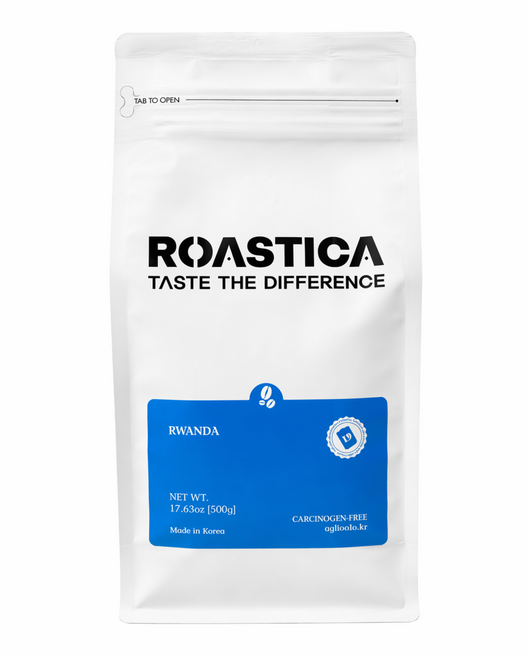 로스티카 르완다 AB 카게요 카게로 풀리 워시드 원두 커피 홀빈, 500g, 1개, 홀빈(분쇄안함)