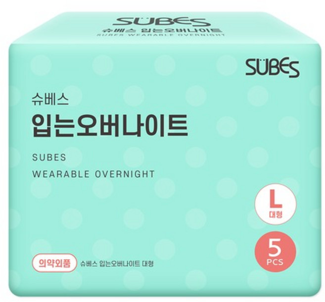입는 오버나이트 팬티형 생리대 대형 특대형 5P x1팩, 5개입, 1개