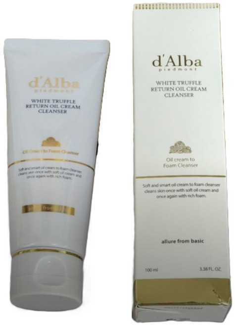 달바 화이트 트러플 리턴 오일 크림 클렌저 튜브, 100ml, 2개