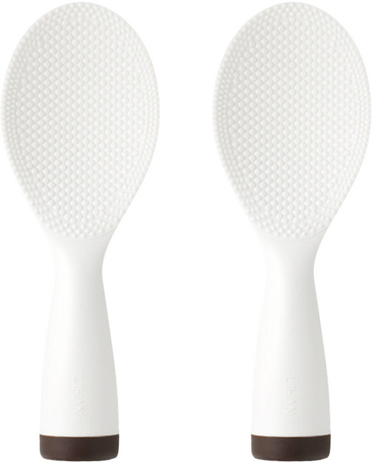 리한 오뚝이 롤리 주걱, 화이트, 2개