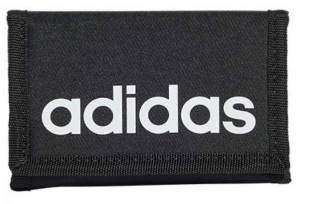 아디다스 로고 학생지갑 교통카드지갑 찍찍이 3단 지갑 블랙