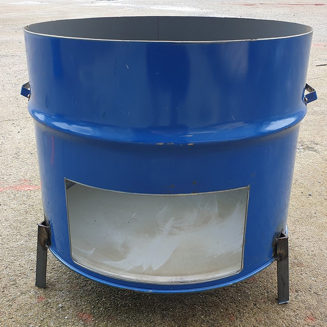 현장난로 드럼통난로 드럼통화덕 다리높이10cm 높이40cm 지름58cm