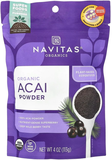 몸관리하세요 겨울입니다 Navitas Organics 유기농 아사이 분말 113g(4oz) 특별관리진행, NavitasOrganics유기농아사이분말113g4oz, 113g, 1 - 쿠팡