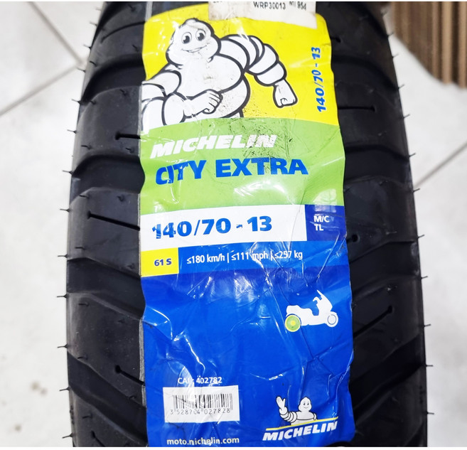 2021- 혼다 PCX 미쉐린 시티엑스트라 140/70-13 리어 광폭 타이어 MICHELIN 2023, 1개