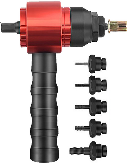 리벳건 너트 리벳 팝너트 어댑터 수동 전동 드릴 리벳기, 1개