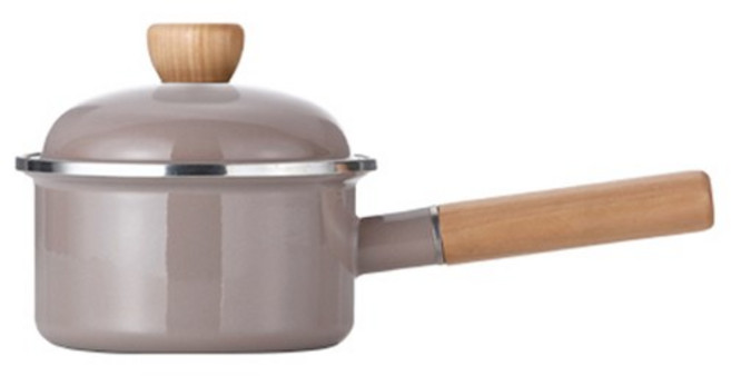 PN풍년 인덕션 브리에 루시 법랑 냄비, 16cm, [색상]뮤티드베이지, 1개