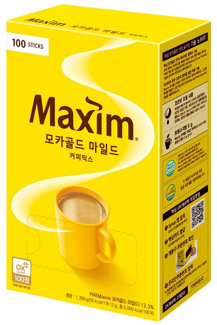 맥심 모카골드 커피믹스 100T, 1개, 100개입, 12g