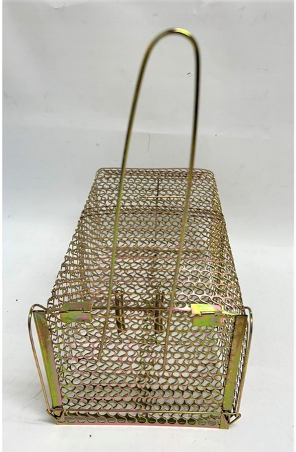 電金老鼠籠 27X17X13cm 加大款 台灣製 捕鼠器 烤漆籠 【揪好室】, 1個, 超取-【1單最多2個】