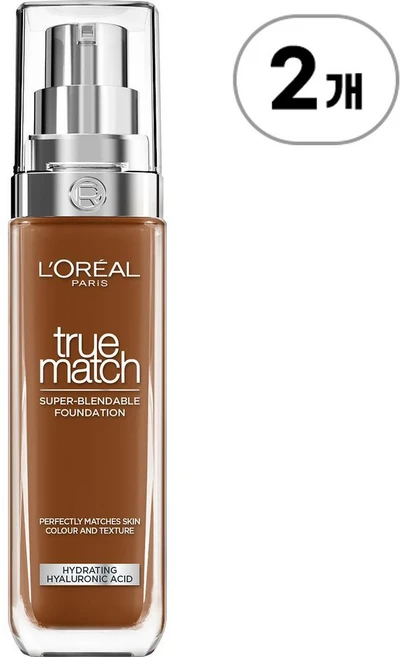 로레알파리 파운데이션 트루 매치 9.R/C L'ORÉAL PARIS Foundation True Match 9.R/C 30ml, 2개 - 쿠팡