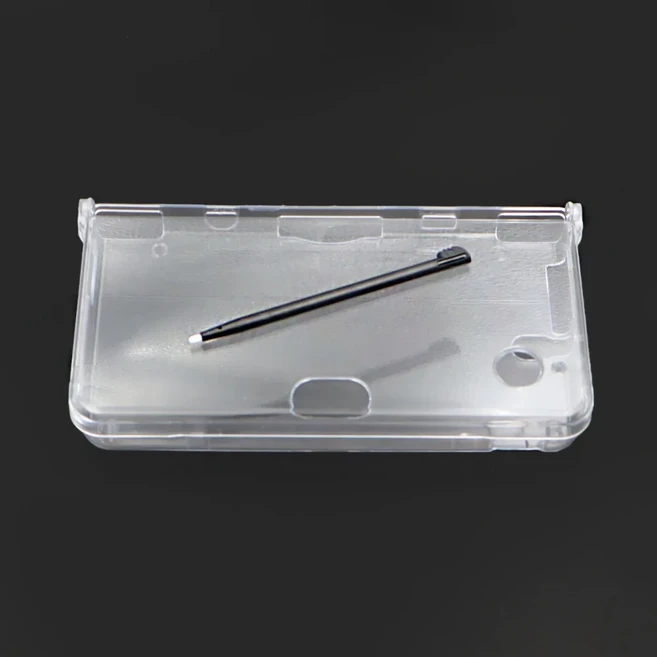 1세트 NDSi XL LL용 투명 크리스탈 보호 케이스 스타일러스 터치펜이 포함된 하드 PC 쉘 커버 게임 콘솔 액, 03 black