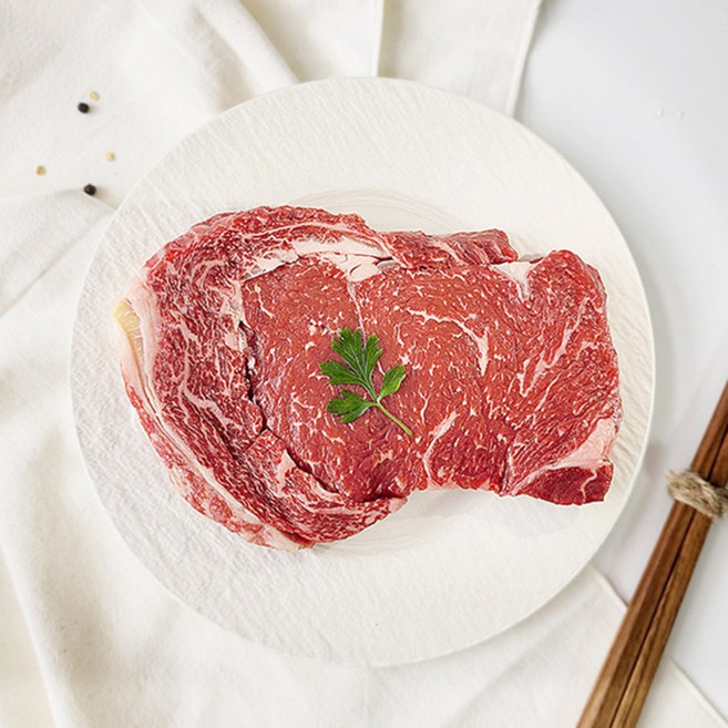 [횡성축협한우] 1등급 냉장 등심 200g 대한민국 1등 브랜드 소고기, 2개