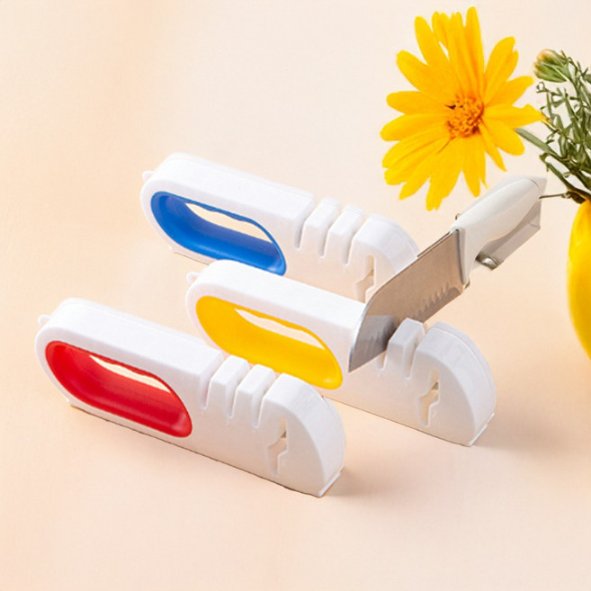 하루네 4in1 멀티 칼갈이 가위갈이 칼 샤프너, 1개, 블루