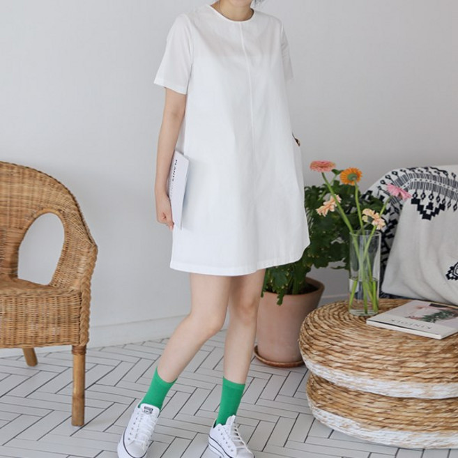 봉봉스토리 비고 여성 미니 원피스 여름 반팔