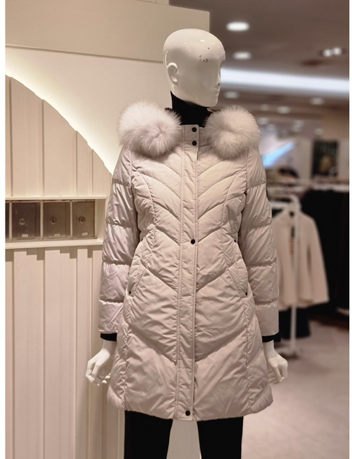 크로커다일레이디 탈부착 후드 덕다운 패딩 점퍼 CLDWDW107