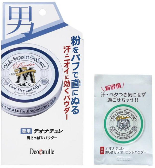 g) [의약부외품] 데오나츄레 남자 깔끔한 파우더 남성용 맨즈 바디용 직접, 1