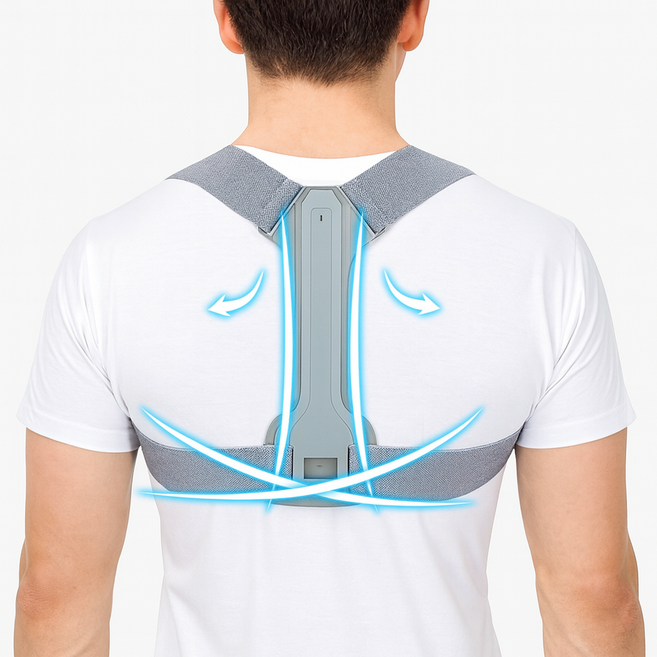 오케이컴스 남자 자세교정기 바른자세 밴드 등교정밴드, 1개