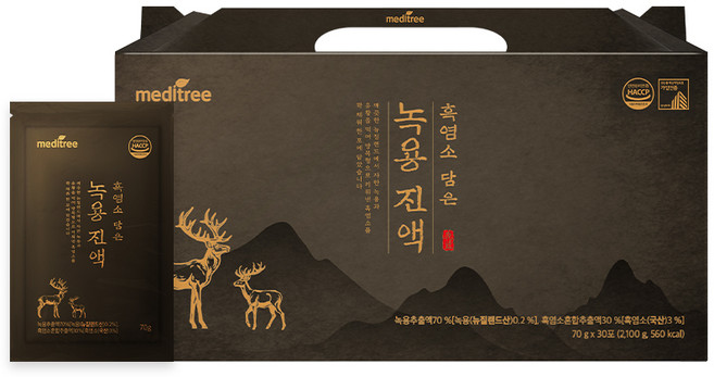 메디트리 흑염소 담은 녹용 진액, 30개, 70ml