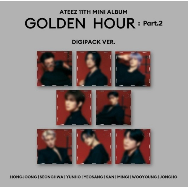에이티즈 ATEEZ 골든아워 (GOLDEN HOUR: PART.2) 11집 미니 앨범 디지팩버전 DIGIPACK 미개봉 새상품, MINGI