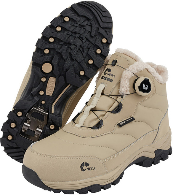 네파 세이프티 GT-46W 방한안전화 6인치 산업화 작업화 접이식 아이젠내장 KC인증, SAND, 1개