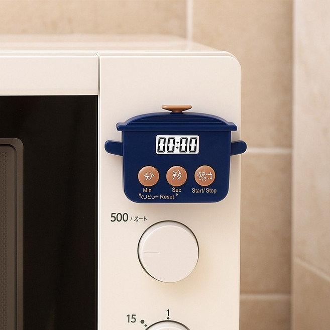미니 주방 요리 키친 디지털 자석 쿠킹 타이머, 1개, 블루