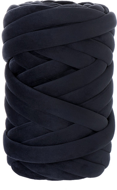 메이리앤 자이언트얀 벨벳 1kg 망고실 패브릭 핸드니팅 뜨개실, 벨벳 블랙, 1개