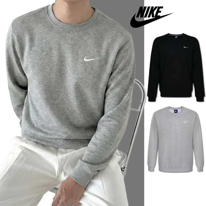 당일발송 나이키 NIKE 맨투맨 긴팔 스우시 티셔츠 라운드넥 스포네틱 양말