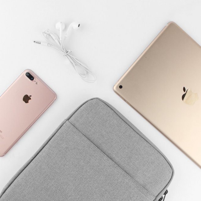 JIVA 아이패드 파우치 에어3 6세대 갤럭시탭 이북리더기, 블랙