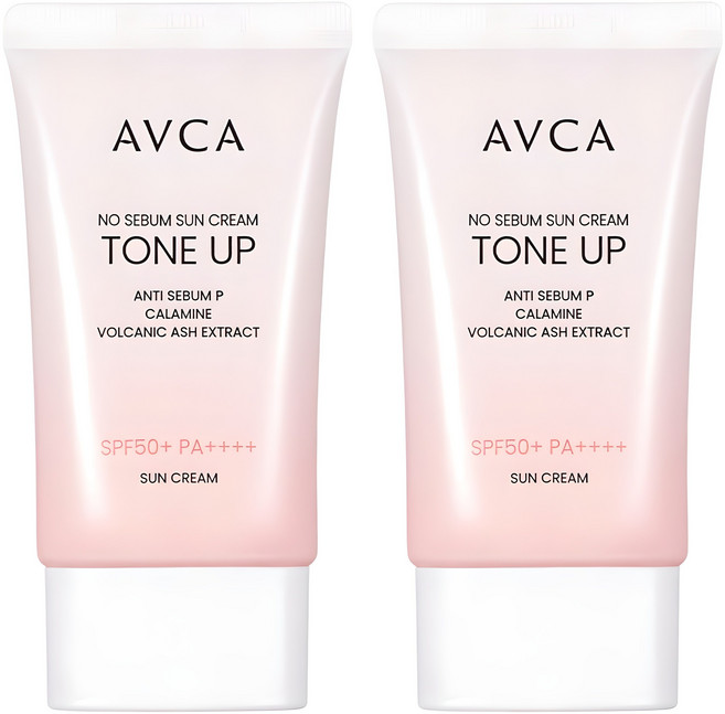 아브카 톤업 노세범 무기자차 선크림 SPF50+ PA++++, 35ml, 2개