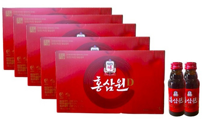 [제트스카이] 정관장 홍삼원D, 100ml, 50개
