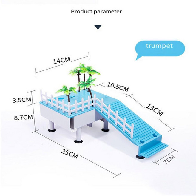 거북이부유쉼터 플랫폼 등반사다리 탈출방지 수조테라스, 110V, S